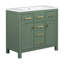 Ensemble de meuble-lavabo Bathroon avec lavabo en résine, 2 armoires-100933788