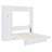Full Size Murphy Bed Wall Bed With Shelves, Wardrobe And LED Lights,White-776209034-776209035