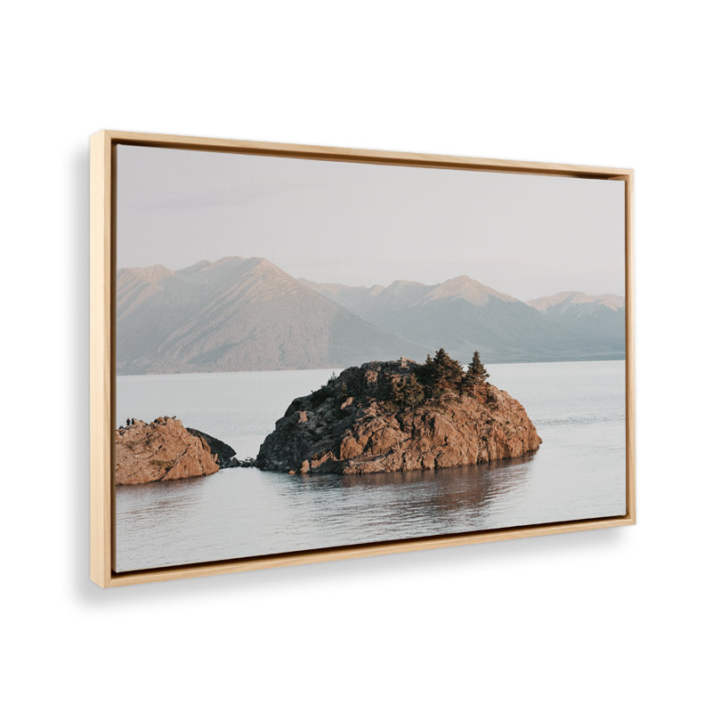 " Solitude Serenade " by Krista Mosakowski, 22" H x 32" W, American Maple Floater Framed