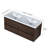 Paup 48" Wall Mounted Double Bathroom Vanity Set, Floating Bathroom Vanity with Resin Basin Sink Top, 4 Drawers-822978598