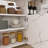 Bauoyer Foldable Kitchen Island with Locking Wheels
