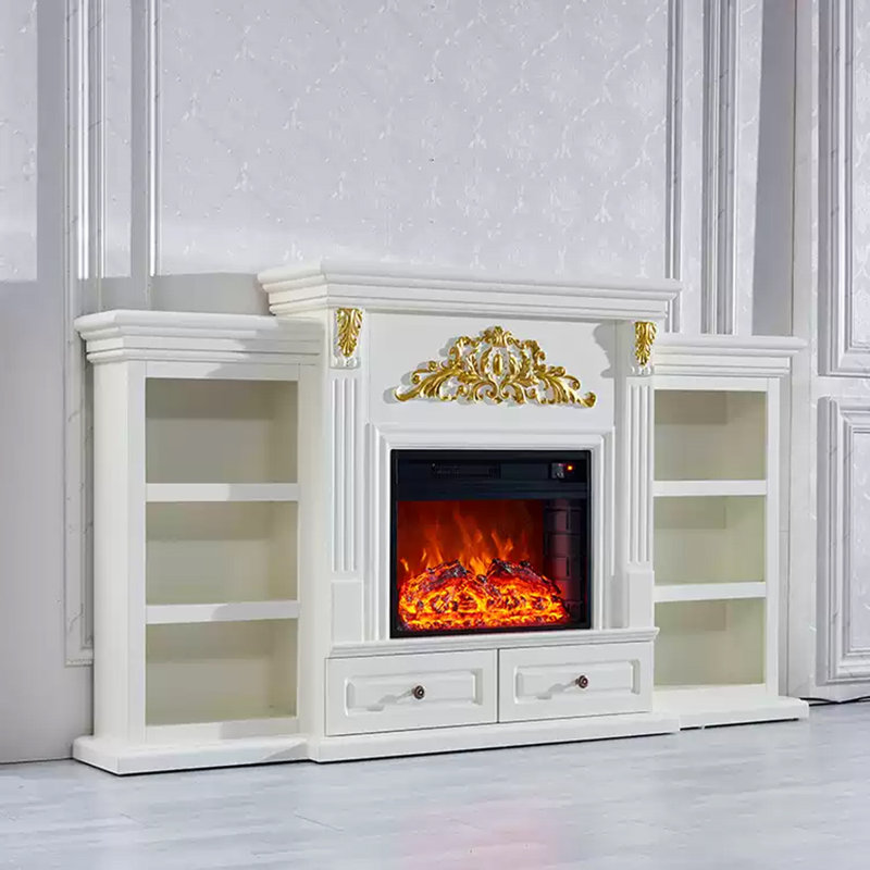 Simple European-style simulated fire electric heating fireplace