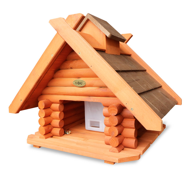 Wood Freestanding Decorative Bird Feeder