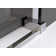 Equinox 56 - 60 in. x 78 in. Fully Frameless Gray Tinted Sliding Shower Door