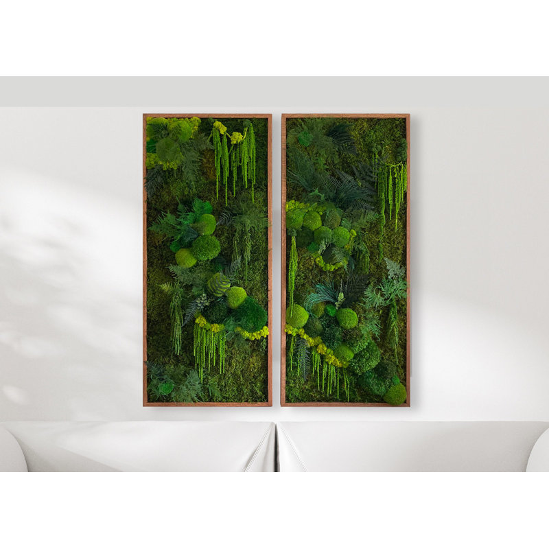 Art mural Symbiotikwalls Moss. Mur de mousse. Moss Art Panels. Art mural vert , H 26 po x l 12 po x P 2 po