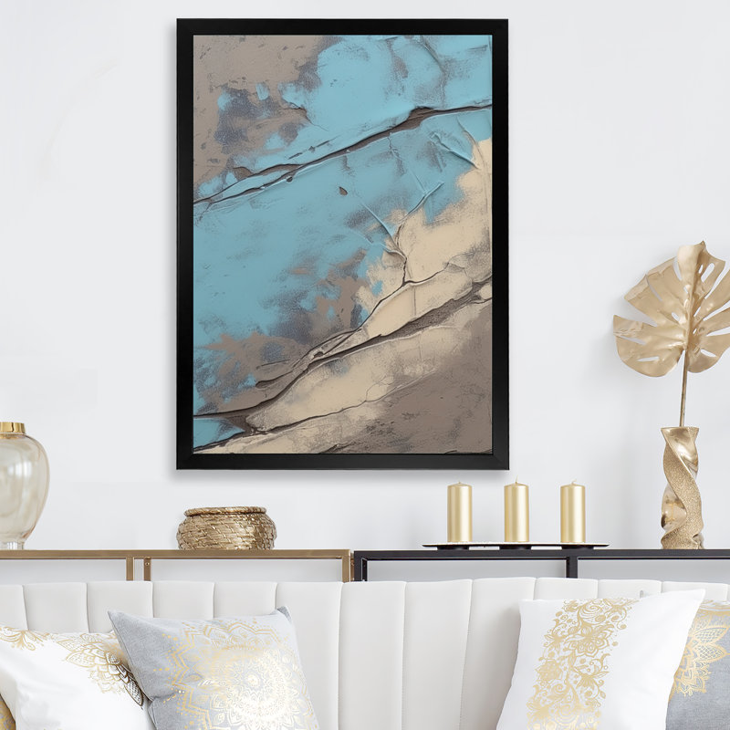 «Inner Worlds of Marble», reproduction sur toile, Cadre photo noir, H 20 po x l 12 po x P 1 po