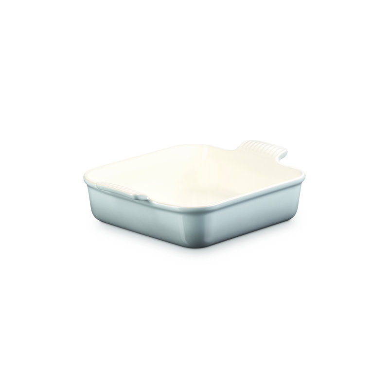 Le Creuset Stoneware Heritage Square Dish, 3 Qt. (9"),, Green