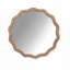 Miroir mural rond en bois