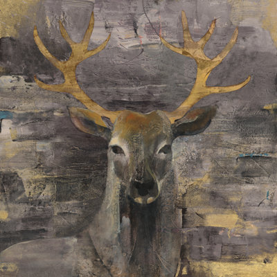 " The Leader Gold " by Albena Hristova Painting Print