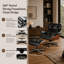 Fauteuil pivotant classique en cuir véritable avec repose-pieds pour maison moderne, fauteuil d'appoint en bois massif-1367096667