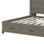 Lit de jour en bois avec tiroirs, tête de lit, tablette et ports USB-337742835