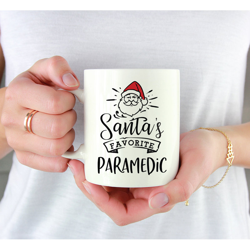Grande tasse à café Tuileries, « Santa's Favorite Paramedic »