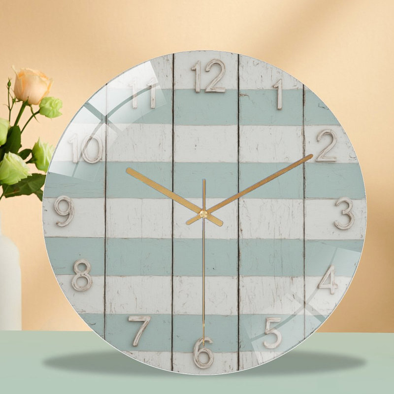 Horloge murale horloge murale en verre 12 po
