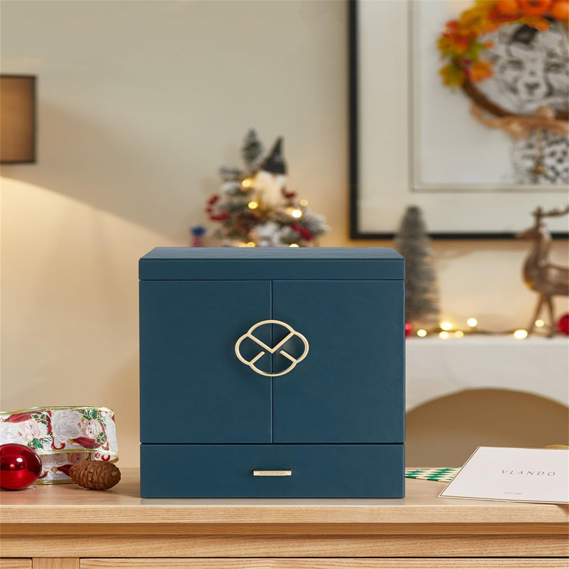 Hawkinson Jewellery Box +, Blue / White / Grey