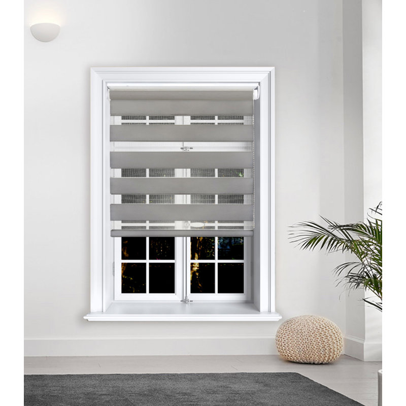 Roller Blind, Dark Gray, 60"W x 165"L