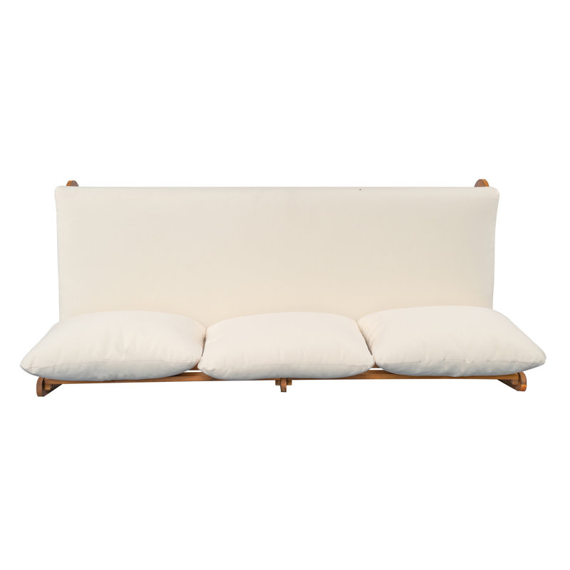 Outdoor Acacia Lazy 3 Seater, Beige, Beige