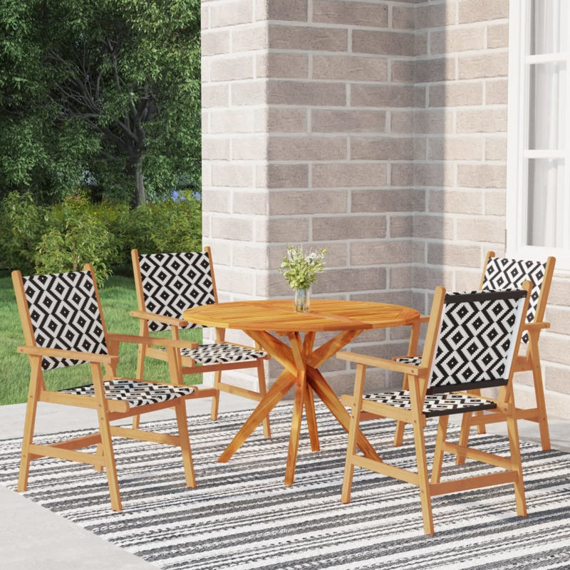 Ensemble bistro Arelle, 29.5" H x 43.3" W x 43.3" D, 4
