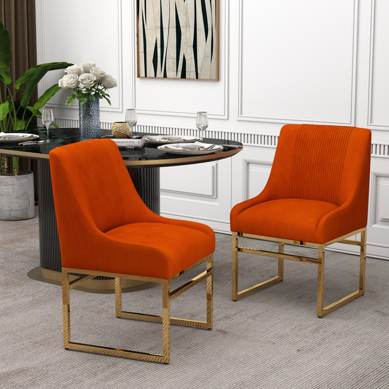 Chaise d'appoint Zanthia, Orange, 2
