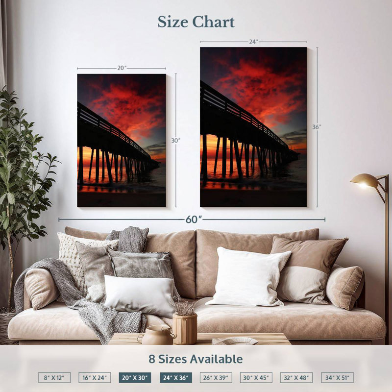 Aime Virginia Beach Boardwalk, 36" H x 24" W