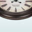 Horloge murale ronde Celestin en brun, style transitionnel