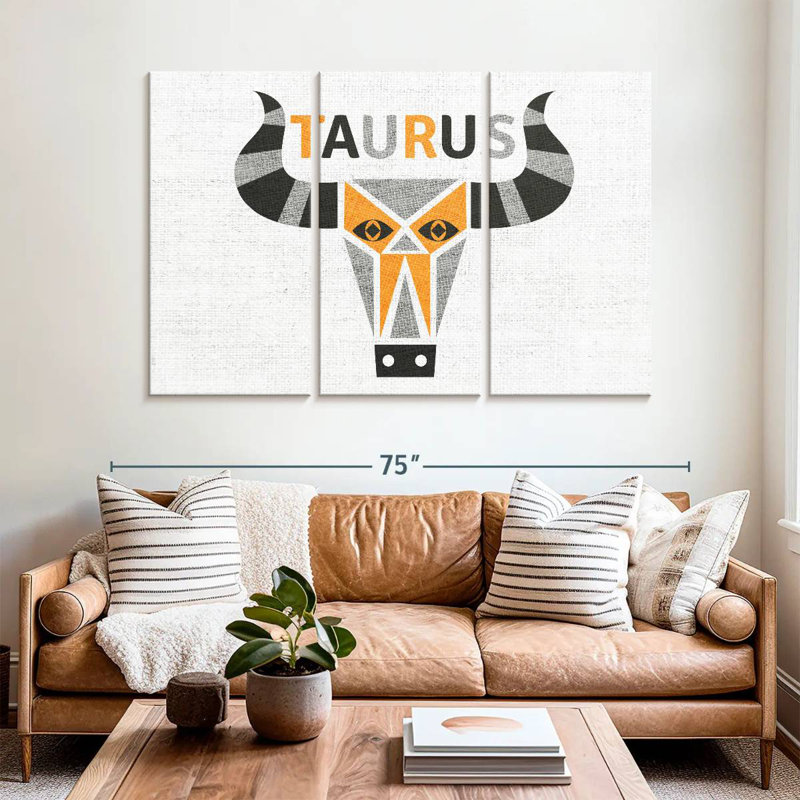 Adella Taurus, 42" H x 65" W