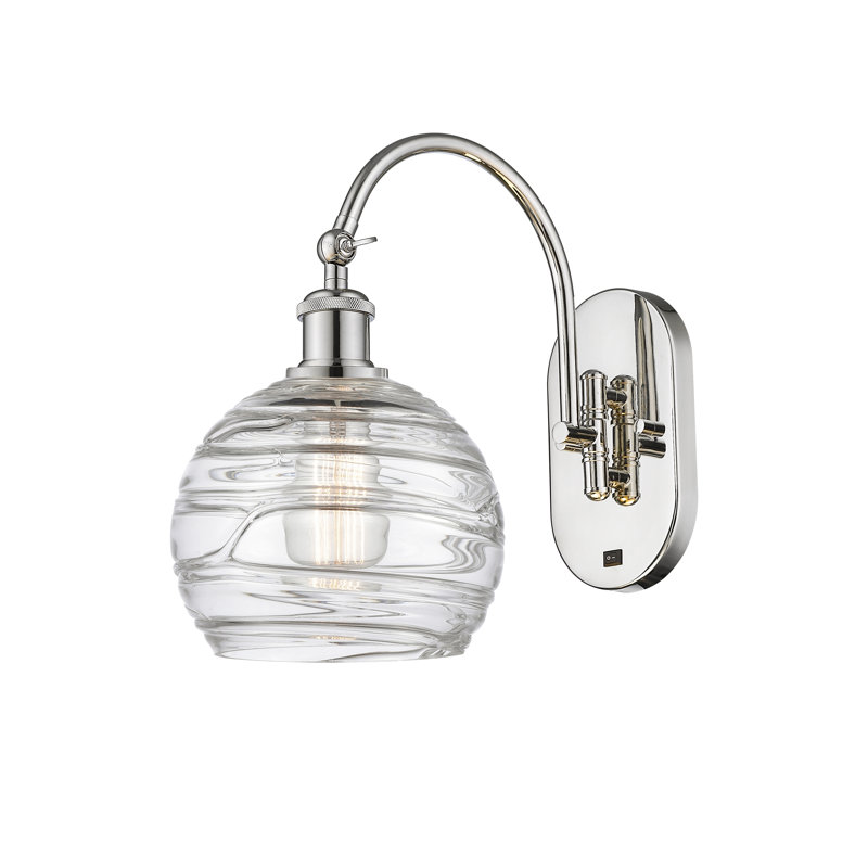 Bras pivotant en acier Essex, H 13,75 po x l 8 po x P 14 po, Nickel poli, Ampoule non incluse