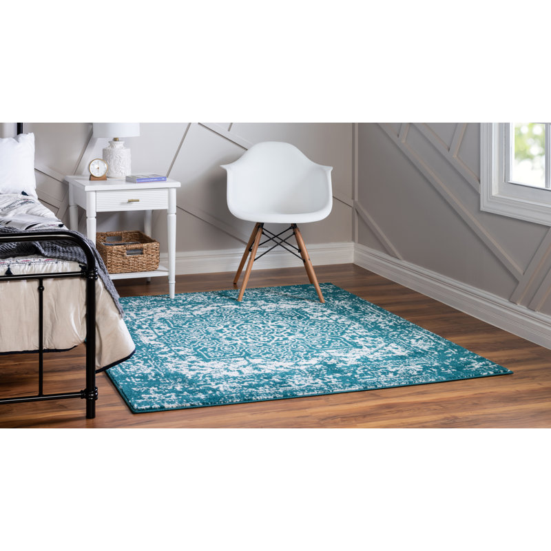 Madline Oriental Indoor Rug, Square 5'3"