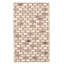 Tapis géométrique fait à la main en cuir Roose / gris / beige Roose