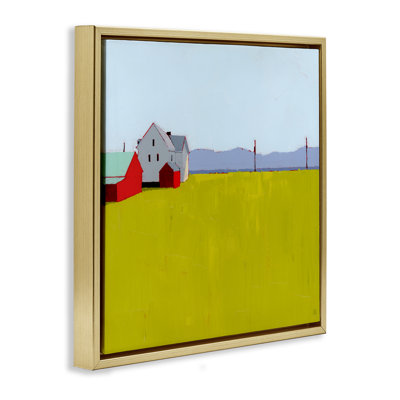 Farmhouse & Shed Landscape Floating Frame, design by Ruth LaGue