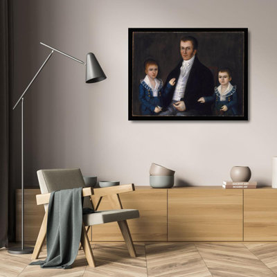 "John Jacob Anderson and Sons, John and Edward" by  Joshua Johnson - Gallery Wrap Canvas Wall Art