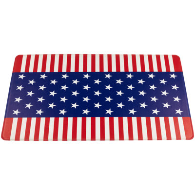Geometric Water Resistant Non-Skid Kitchen Mat