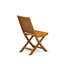 Ensemble repas 5 pièces pour patio comprenant une table rectangulaire d'extérieur en bois d'acacia et 4 chaises d'appoint pliantes, 40 x 72 pouces, huile naturelle-949177679