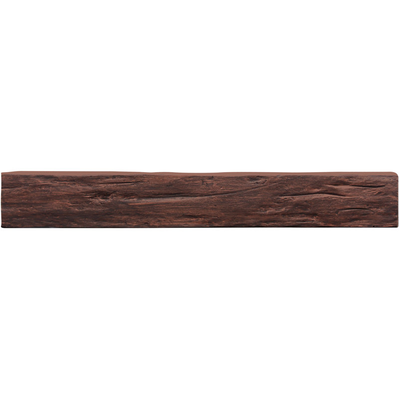 Castra High-density Polyurethane Mantel, Whitewash, 6" H x 6" D x 60" W