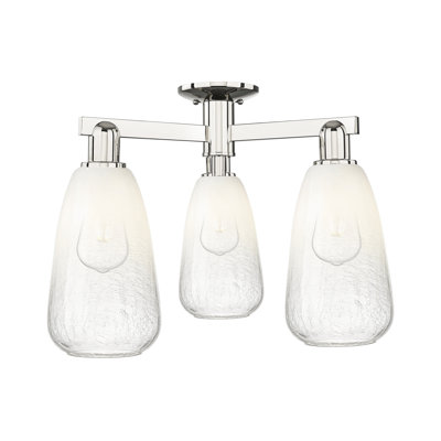 Jacquette - 3 Light Semi-Flush Mount