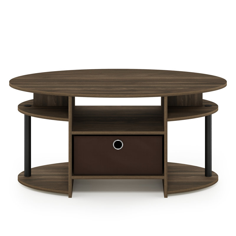 Lansing Coffee Table, Columbia Walnut/Black, Columbia Walnut