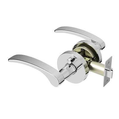 Brook Privacy Door Lever Modern Concealed Design For (Bed & Bath) – Sleek Minimalist Style in Chrome