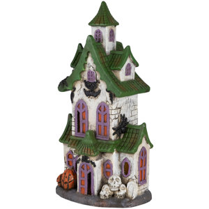 LED Lighted Haunted House Halloween Decoration