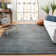 Tekla Natural Fiber Hand Woven Jute/Cotton Striped Rug in Gray