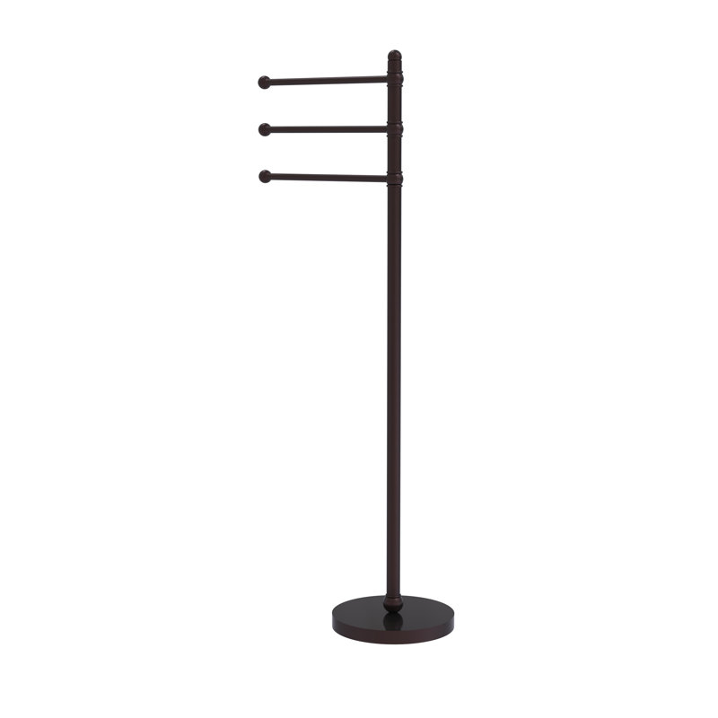Porte-serviettes sur pied, Bronze antique