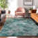Premium Machine Washable Cerrito AMF594 Teal Rug