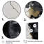 «Black Textured Splash Paint Art I», reproduction d'art sur toile-405184629-405184634
