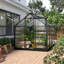 Arbe 6 x 8ft Polycarbonate Greenhouse Walk in Slide Door Grey-138515447