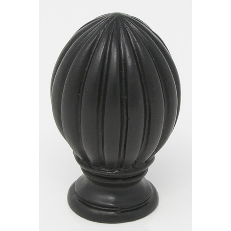 Faiteau de lampe cannelé Difonzo, Noir patiné