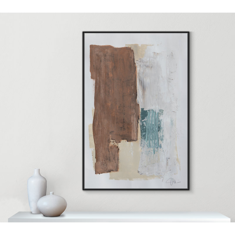 Together We Work " Together We Work I " by Filippo Ioco, 61.5'' H x 41.5'' W x 2'' D, Black Framed
