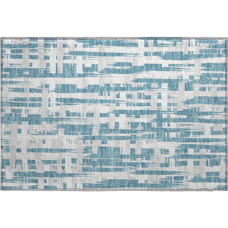Premium Machine Washable Chelston AMF1849 Stripes Rug, Rectangle 1'8" x 2'6"