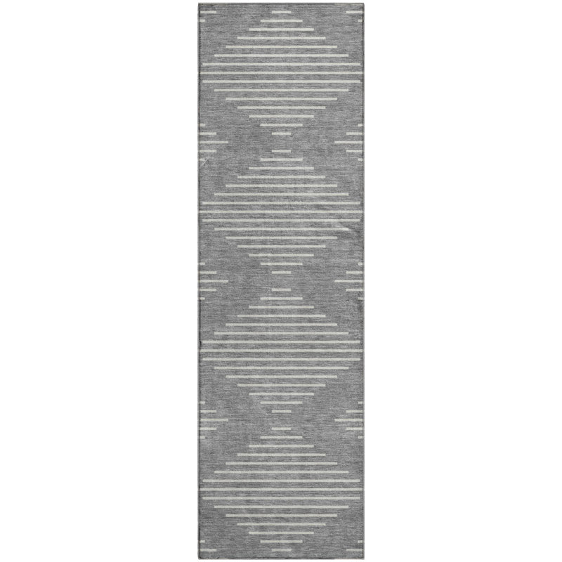 Premium Machine Washable Colmenero AMF1016 Geometric Rug, Runner 2'3" x 7'6"
