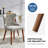 Philibert 20.5''W Mid-century Modern Wing Back Dining Chair With Solid Wood Legs(Set of 2)-1036981746