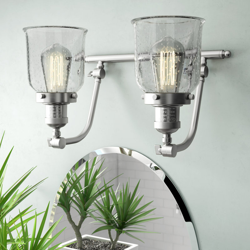 Keasler 2 - Light Dimmable Vanity Light, Brushed Satin Nickel