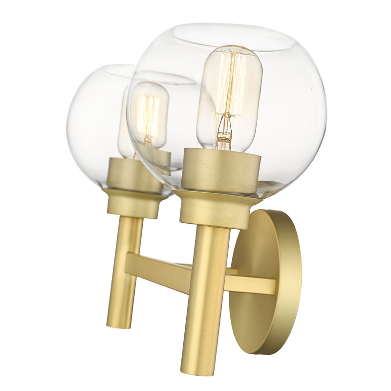 Jakeryan 2 - Light Dimmable Vanity Light, Brushed Gold