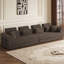 Canapé modulaire en forme de L, canapé compressé en velours côtelé minimaliste moderne, se déplie en un lit, conception compact-505640028